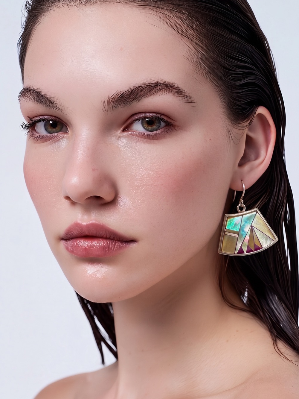 Unique B.G. Mudd Native American Geometric Earrings NWT